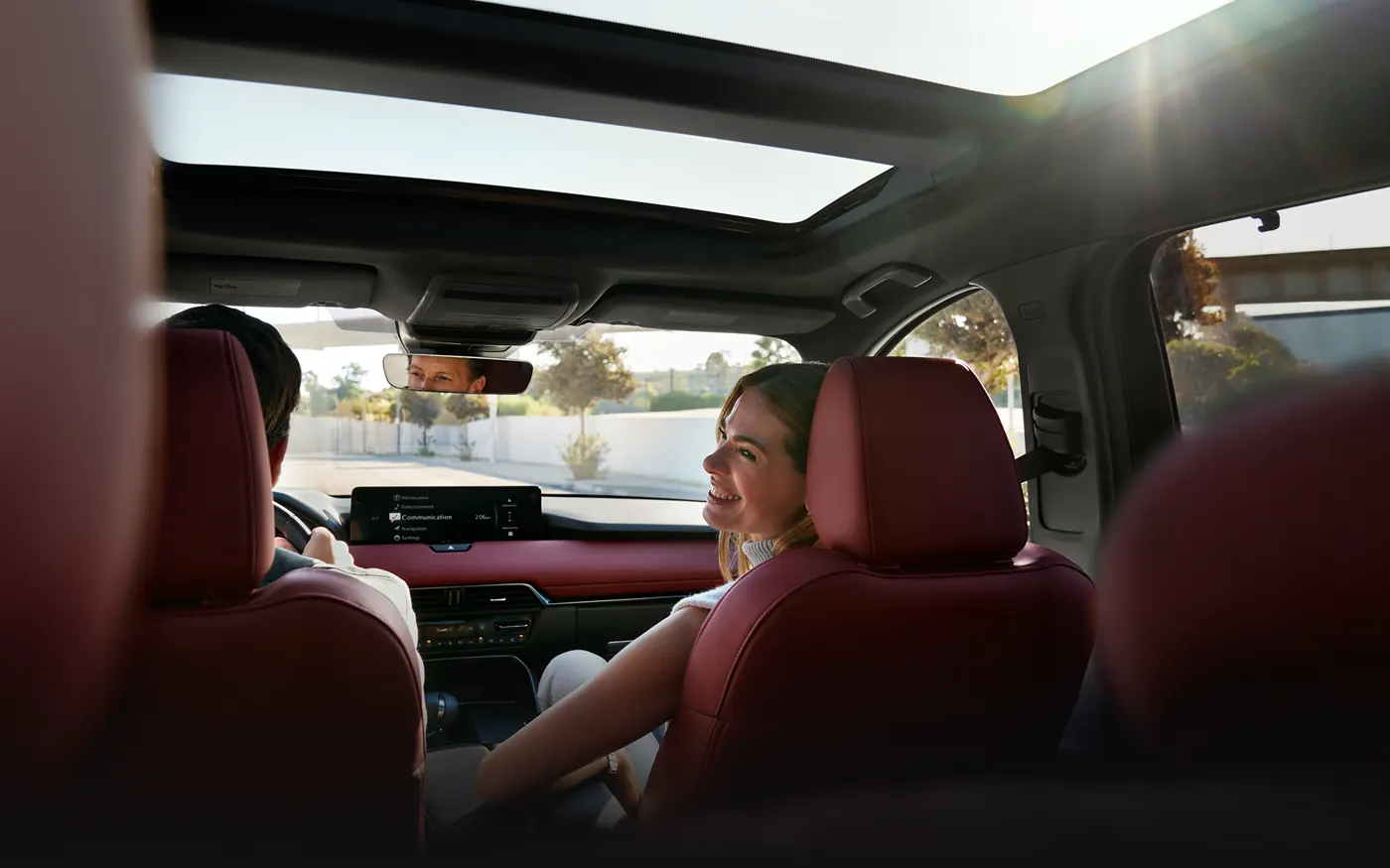 Friends riding in the 2-row 2027 Mazda CX-90 | John Lee Mazda in Panama City FL