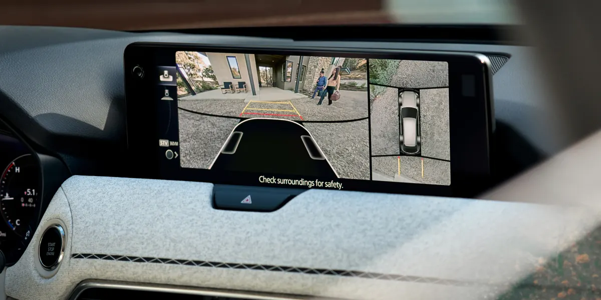 2027 Mazda CX-90 360° View Monitor on the center display | John Lee Mazda in Panama City FL