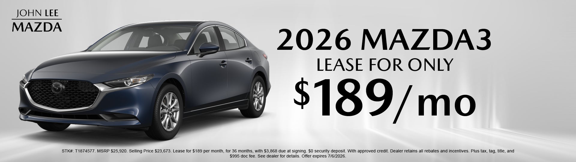 Mazda3 Offer