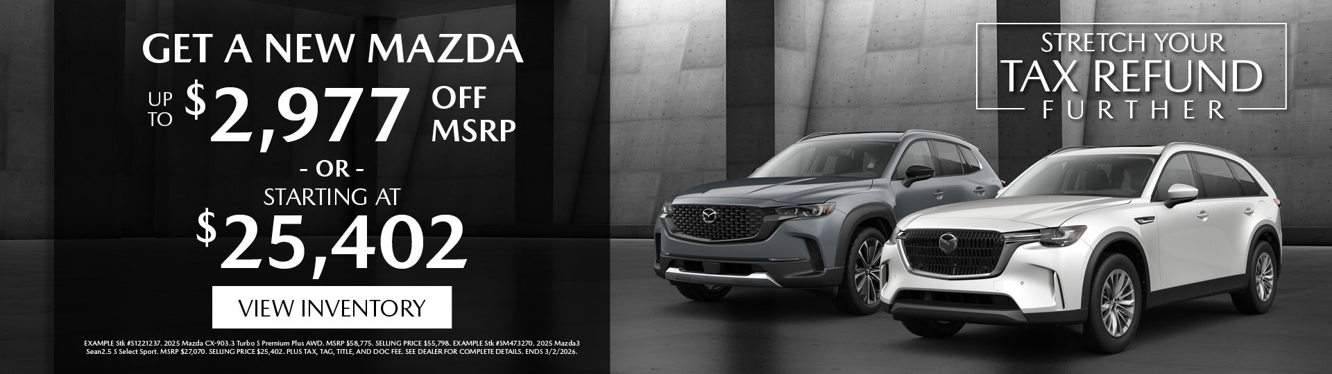 Save Big On A New Mazda Today! 