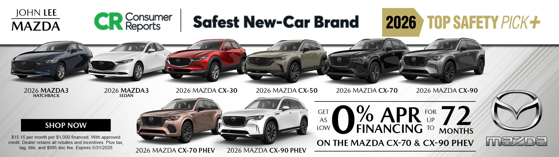 Consumer Reports Safest New-Car Brand & IIHS Top Safety Pick