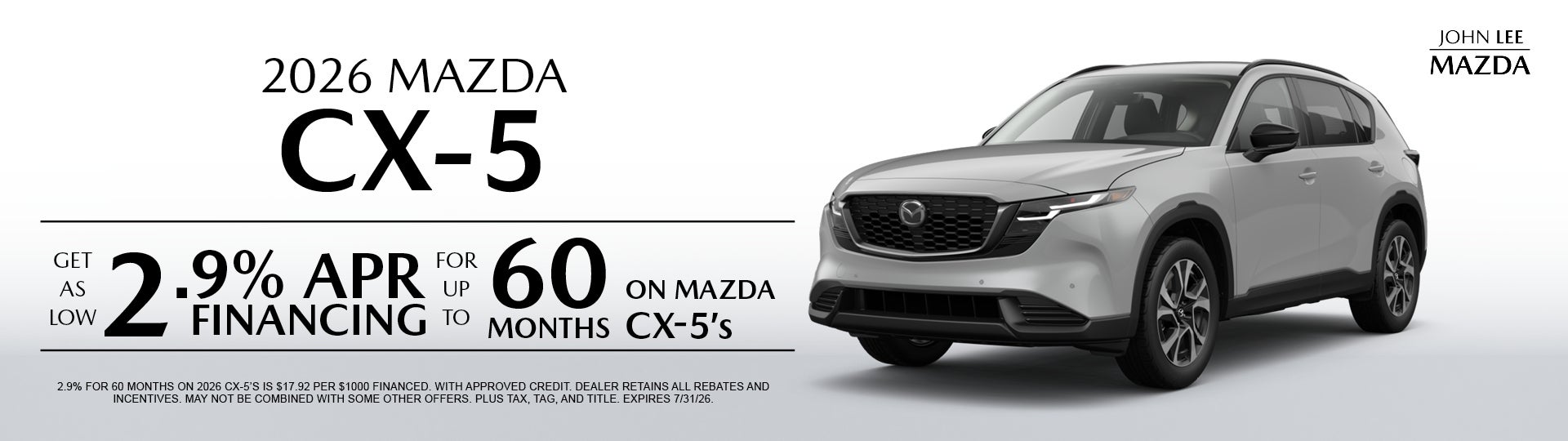 cx-5 apr offer