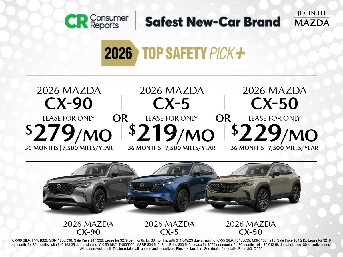 Lease a New CX-90, XC-5, or a CX-50 Today!