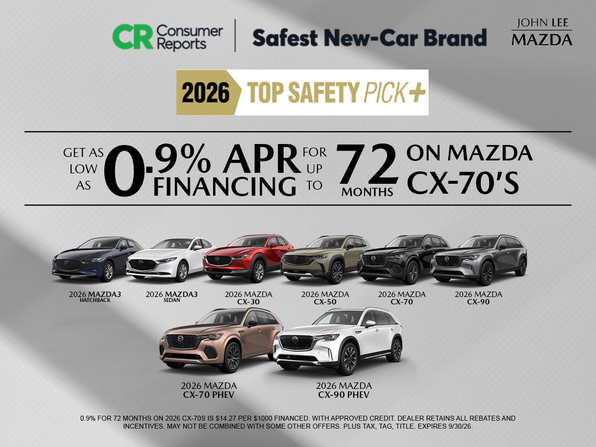AS LOW AS 0.9% APR FINANCING FOR 72 MONTHS! 