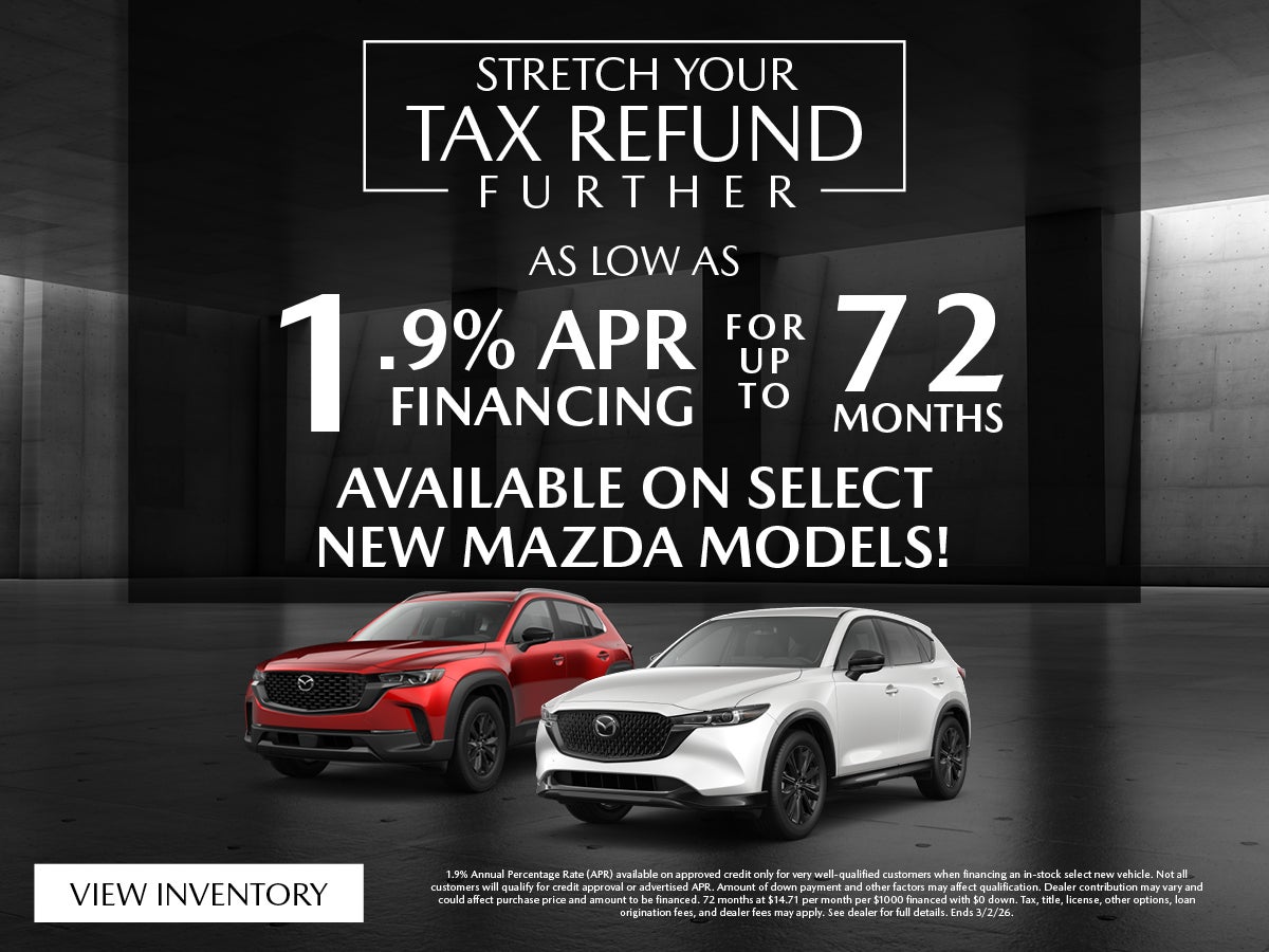 As Low As 1.9% APR Financing On Select Models! 